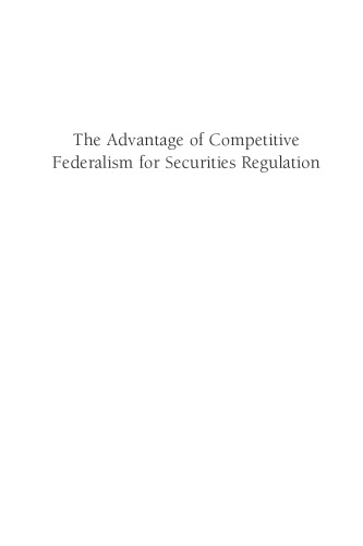 The Advantage of Competitive Federalism for Securities