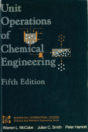 Unit Operations In Chemical Engineering, 5th Edition