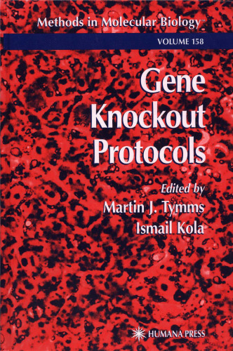 Gene Knockout Protocols (Methods in Molecular Biology Vol 158)
