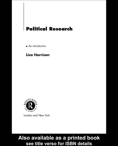 Political Research: An Introduction