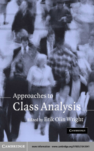 Approaches to Class Analysis