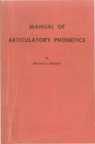 Manual of Articulatory Phonetics