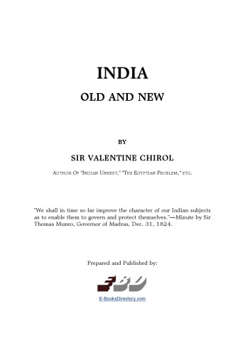 India: Old And New (1921)