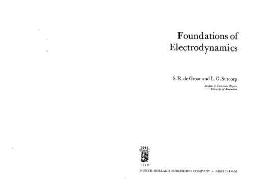 Foundations of Electrodynamics