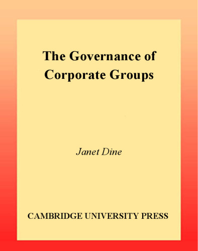 The Governance of Corporate Groups