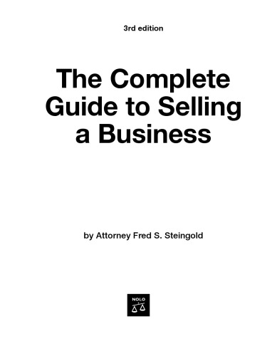 The Complete Guide to Selling a Business