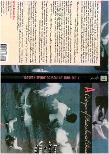 A Critique of Postcolonial Reason: Toward a History of the Vanishing Present