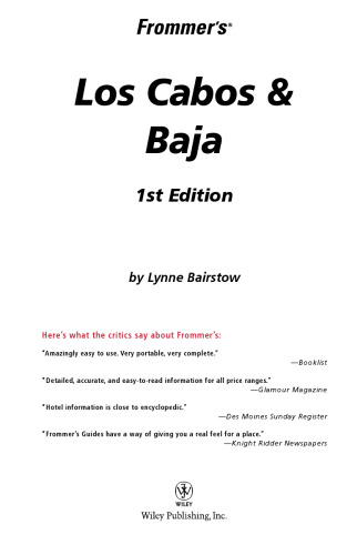 Frommer's Los Cabos & Baja ( (2005) Frommer's Complete)