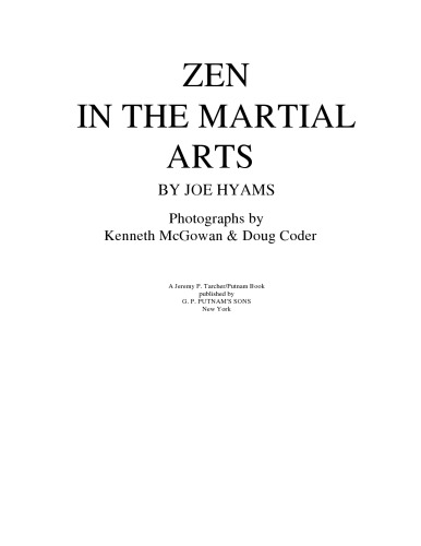 Zen in the Martial Arts