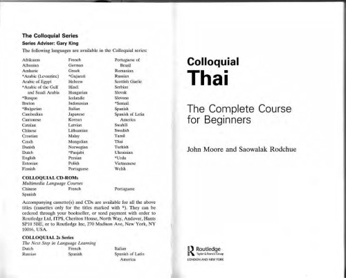 Colloquial Thai: The Complete Course for Beginners