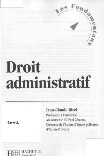 Droit administratif, 4e éd.