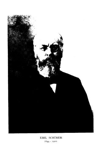 The History of the Jewish People in the Age of Jesus Christ (175 B.C.-A.D. 135) Vol. 1