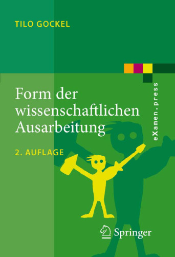 Form der wissenschaftlichen Ausarbeitung: Studienarbeit, Diplomarbeit, Dissertation, Konferenzbeitrag