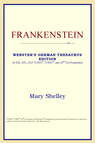 Frankenstein (Webster's German Thesaurus Edition)