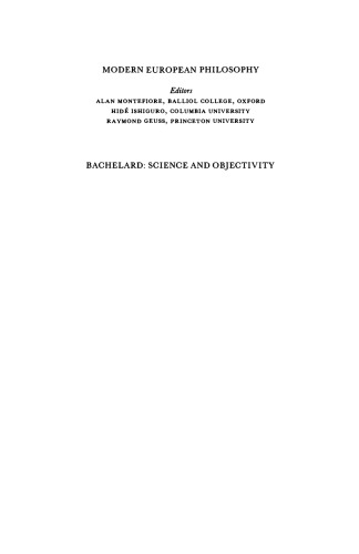 Bachelard: Science and Objectivity