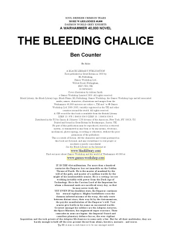 The Bleeding Chalice (Warhammer 40,000)