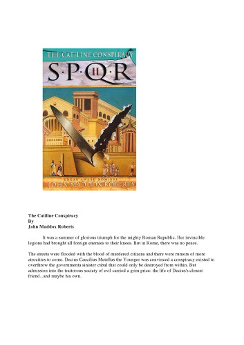 The Catiline Conspiracy (SPQR II)