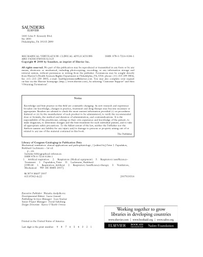 Mechanical Ventilation: Clinical Applications and Pathophysiology