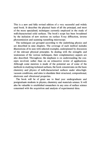 Modern Techniques of Surface Science (Cambridge Solid State Science Series)