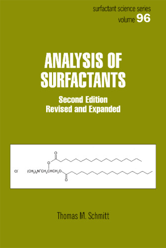 Analysis of Surfactants (Surfactant Science Series)