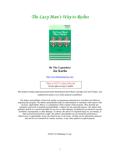 The Lazy Man's Way to Riches: DYNA PSYC Can Give You Everything in the World You Really Want!