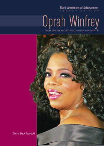 Oprah Winfrey: Talk Show Host and Media Magnate (Black Americans of Achievement)