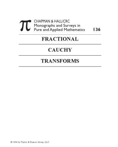Fractional Cauchy transform