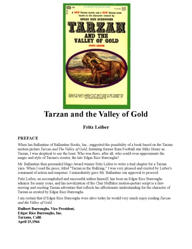 Tarzan and the Valley of Gold