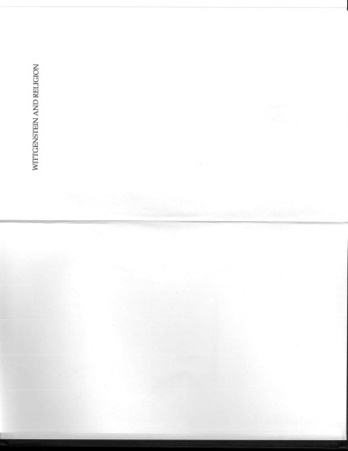 Wittgenstein and Religion (Swansea Studies in Philosophy)