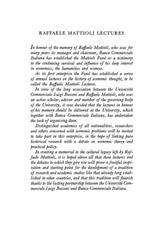 Causes of Growth and Stagnation in the World Economy (Raffaele Mattioli Lectures)