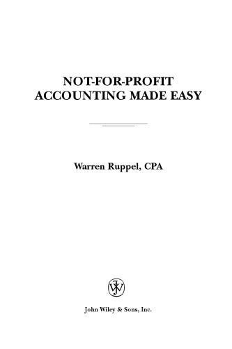 Not-for-Profit Accounting Made Easy
