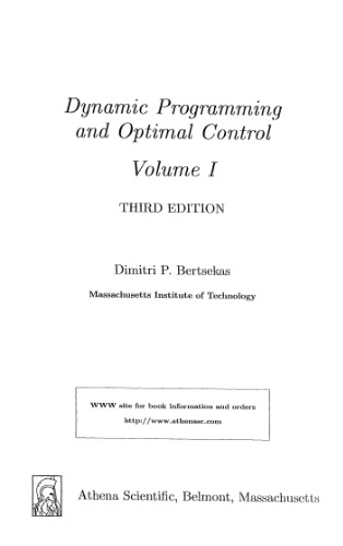 Dynamic Programming & Optimal Control, Vol I (Third edition)