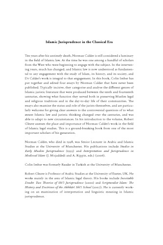 Islamic Jurisprudence in the Classical Era