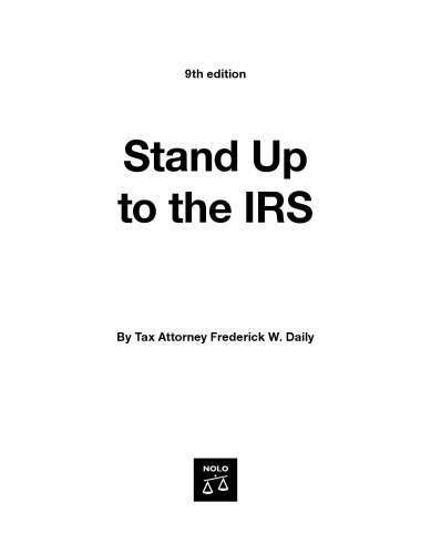 Stand Up to the IRS