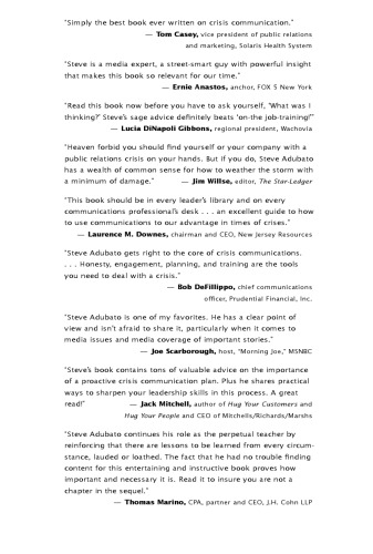 What Were They Thinking?: Crisis Communication -- the Good, the Bad, and the Totally Clueless