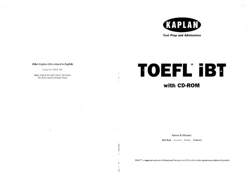 TOEFL iBT (Kaplan Toefl Cbt) - 2005