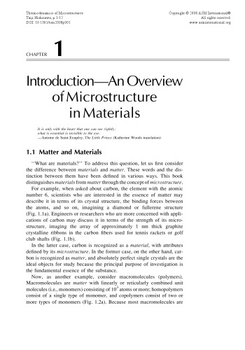 Thermodynamics of Microstructures