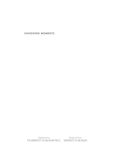 Vanishing Moments: Class and American Literature (Class : Culture)