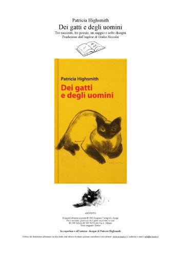 Dei gatti e degli uomini : tre racconti, tre poesie, un saggio e sette disegni