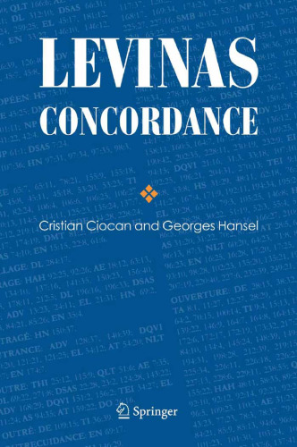 Levinas Concordance