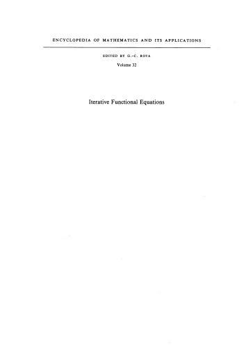 Iterative functional equations