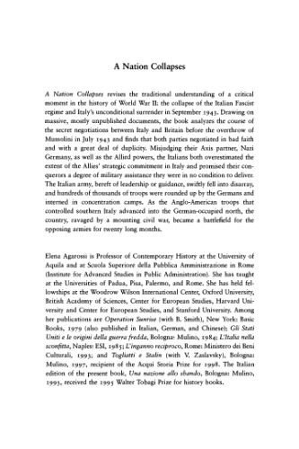 A Nation Collapses: The Italian Surrender of September 1943