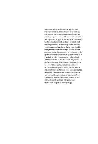 Color Categories in Thought and Language