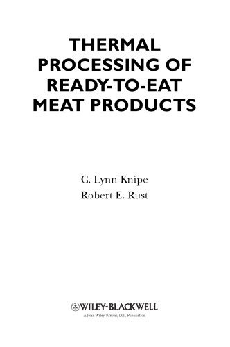 Thermal Processing of Ready-to-Eat Meat Products