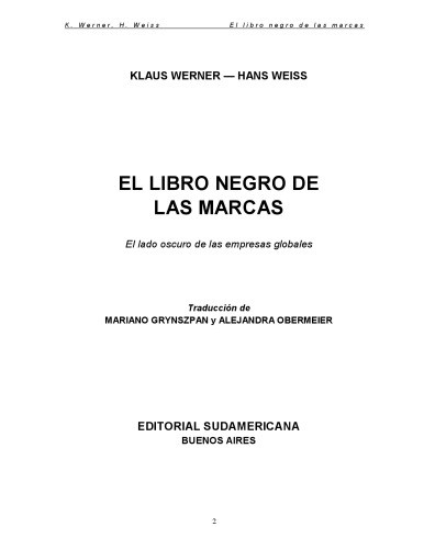 El Libro Negro De Las Marcas (Spanish Edition)