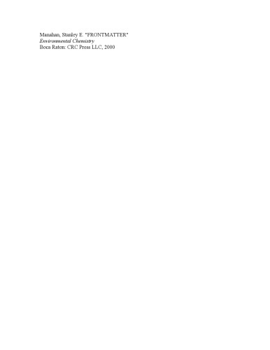 Environmental Chemistry, Seventh Edition