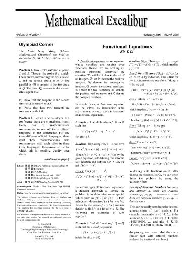Functional equations