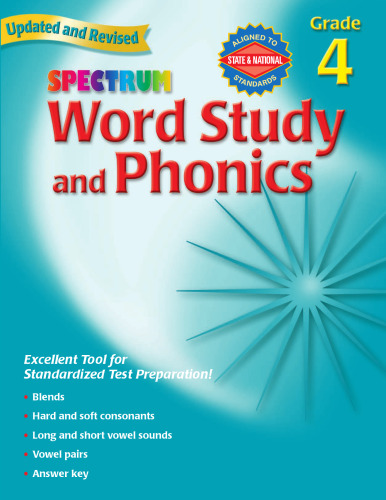 Spectrum Word Study and Phonics, Grade 4