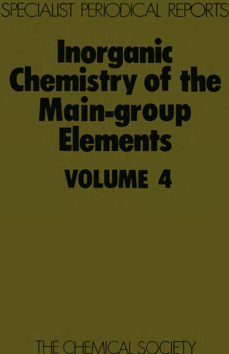 Inorganic Chemistry of the Main-group Elements: v. 4 (Specialist Periodical Reports)