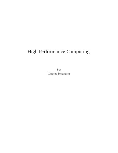 High Performance Computing